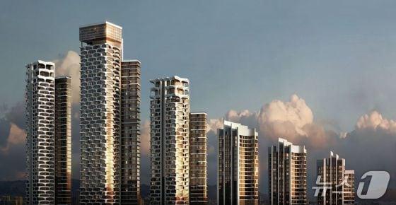 본문 이미지 -  성수전략정비구역 4지구 예상 조감도 (대우건설 제공) 뉴스1ⓒ news1