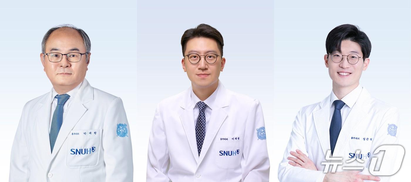 본문 이미지 - 분당서울대병원 대동맥수술팀.(박계현·이재항·정준철 심장혈관흉부외과 교수)(분당서울대병원 제공)