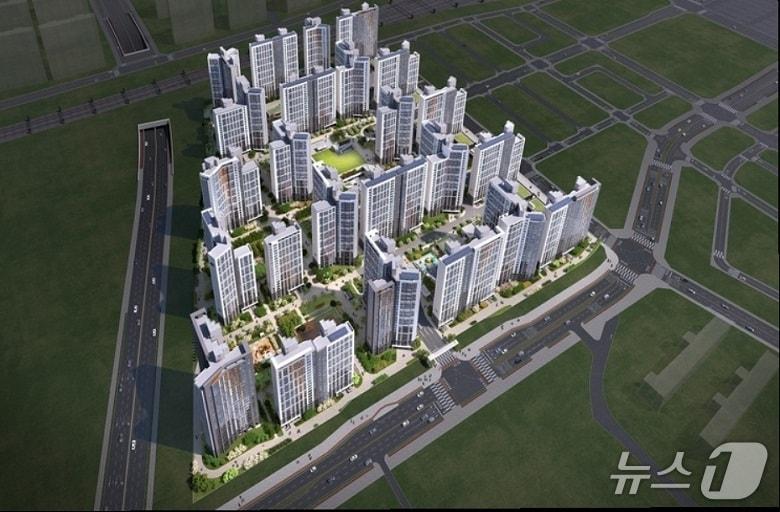 본문 이미지 - 힐스테이트 오송역 퍼스트 조감도(현대엔지니어링 제공. 재판매 및 DB금지)