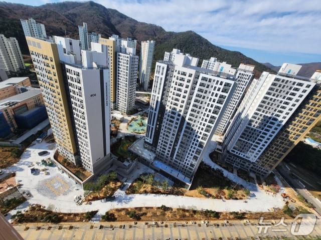 본문 이미지 - 부산 기장군 일광 통합공공임대주택 현장. 부산도시공사 제공. 재판매 및 DB금지)