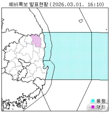 본문 이미지 - 예비특보 현황(대구기상청 제공. 재판매 및 DB 금지)