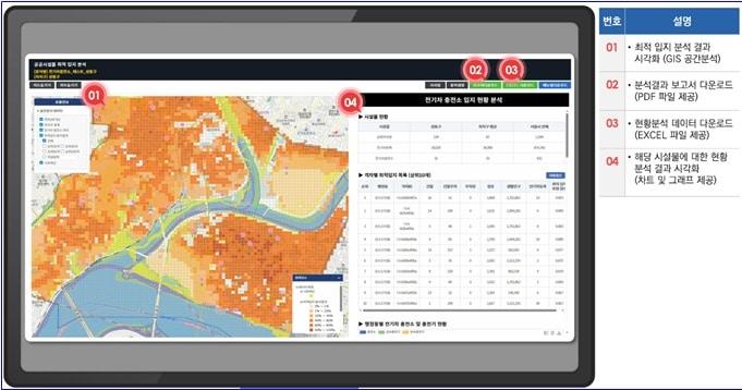 본문 이미지 - 분석결과 서비스 화면(서울시 제공)