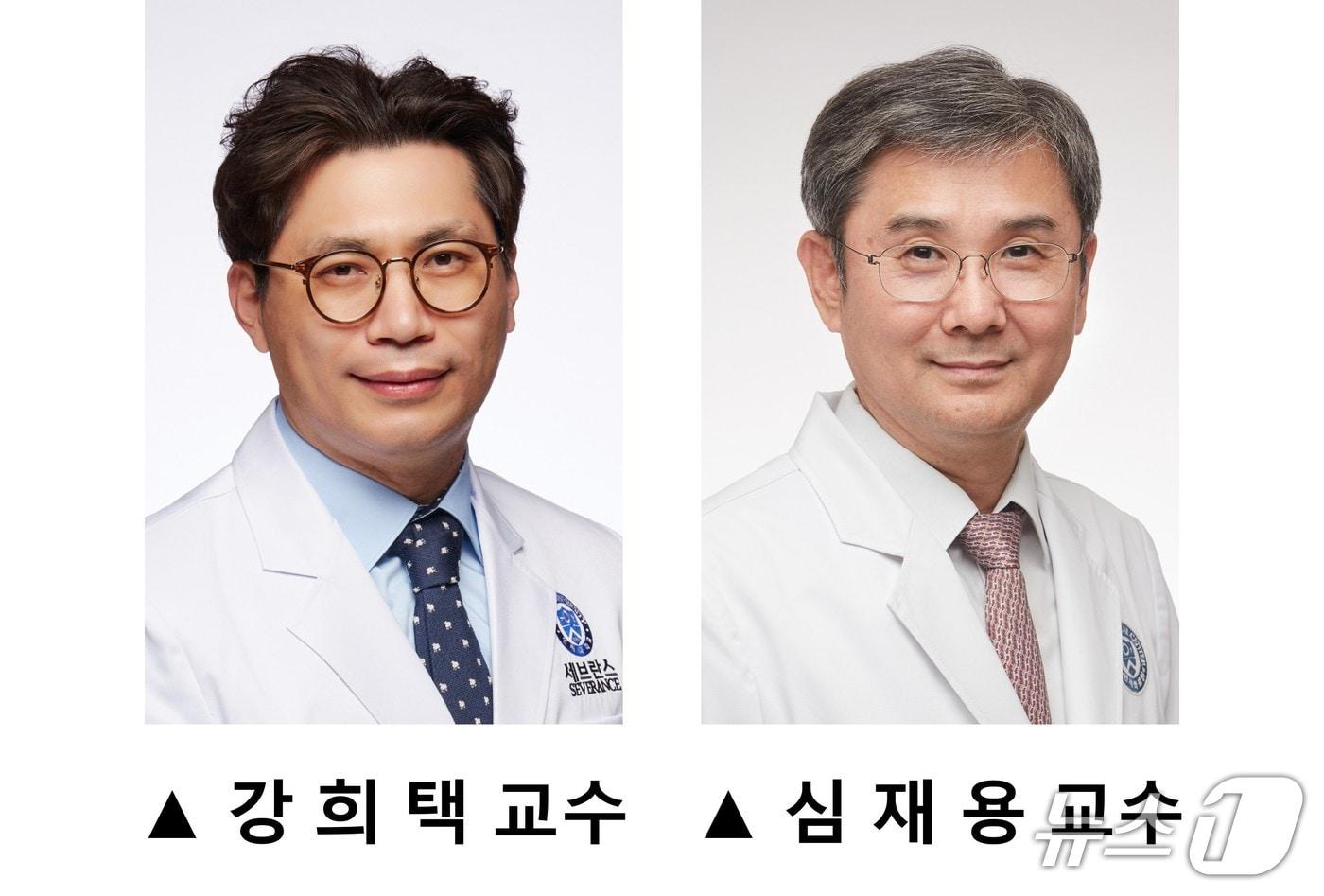 본문 이미지 - 강희택 연세대학교 세브란스병원 가정의학과 교수와 심재용 강남세브란스병원 가정의학과 교수.(세브란스병원 제공)