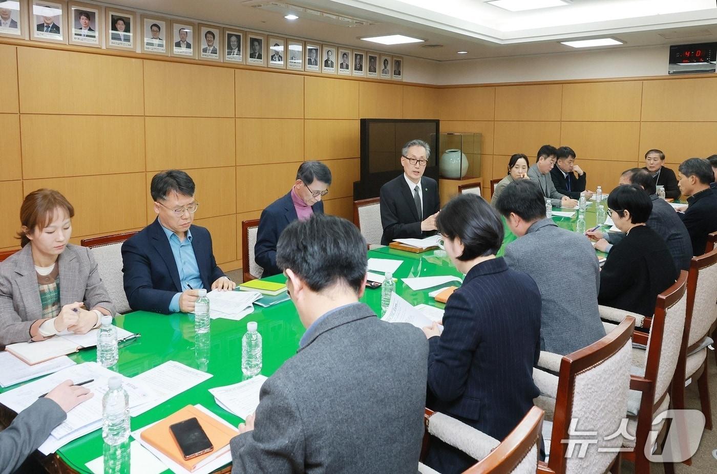 본문 이미지 - 대전시 중동사태 비상경제대책본부 모습 (시 제공) / 뉴스1