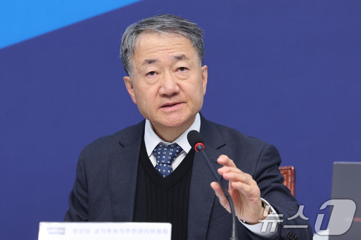 본문 이미지 - 박능후 조국혁신당 공직선거후보자추천관리위원장 ⓒ 뉴스1 신웅수 기자