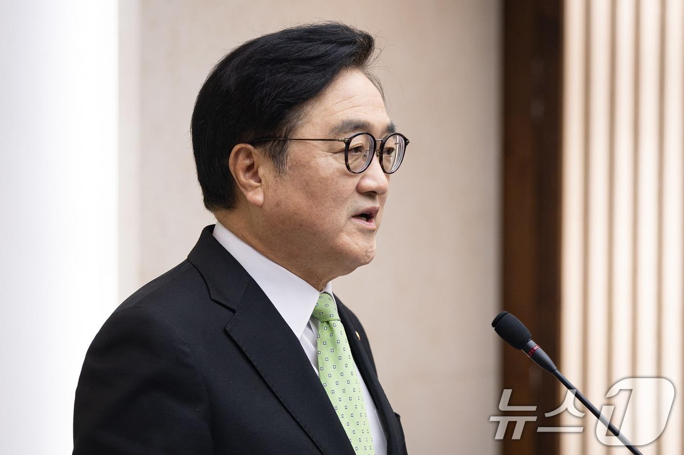 본문 이미지 - 우원식 국회의장. ⓒ 뉴스1 유승관 기자