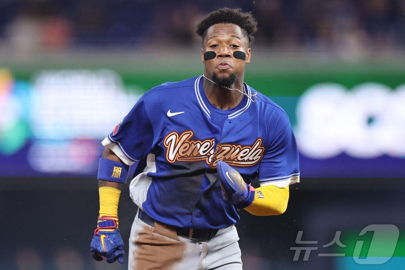 본문 이미지 - 베네수엘라의 로날드 아쿠냐 주니어. ⓒ AFP=뉴스1