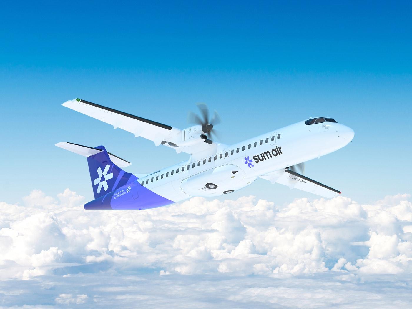 본문 이미지 - 김포~사천 노선 운영 기재인 섬에어 1호 신조기. (섬에어 제공)