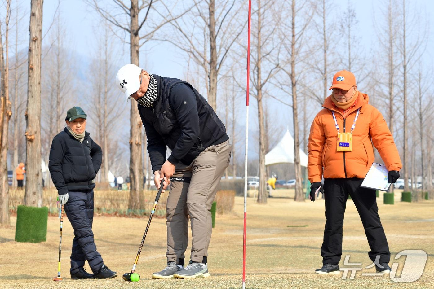 본문 이미지 - 강원 화천에서 열리는 2026 시즌 오픈 전국 파크골프 대회 결선 라운드 현장.(화천군 제공, 재판매 및 DB금지)