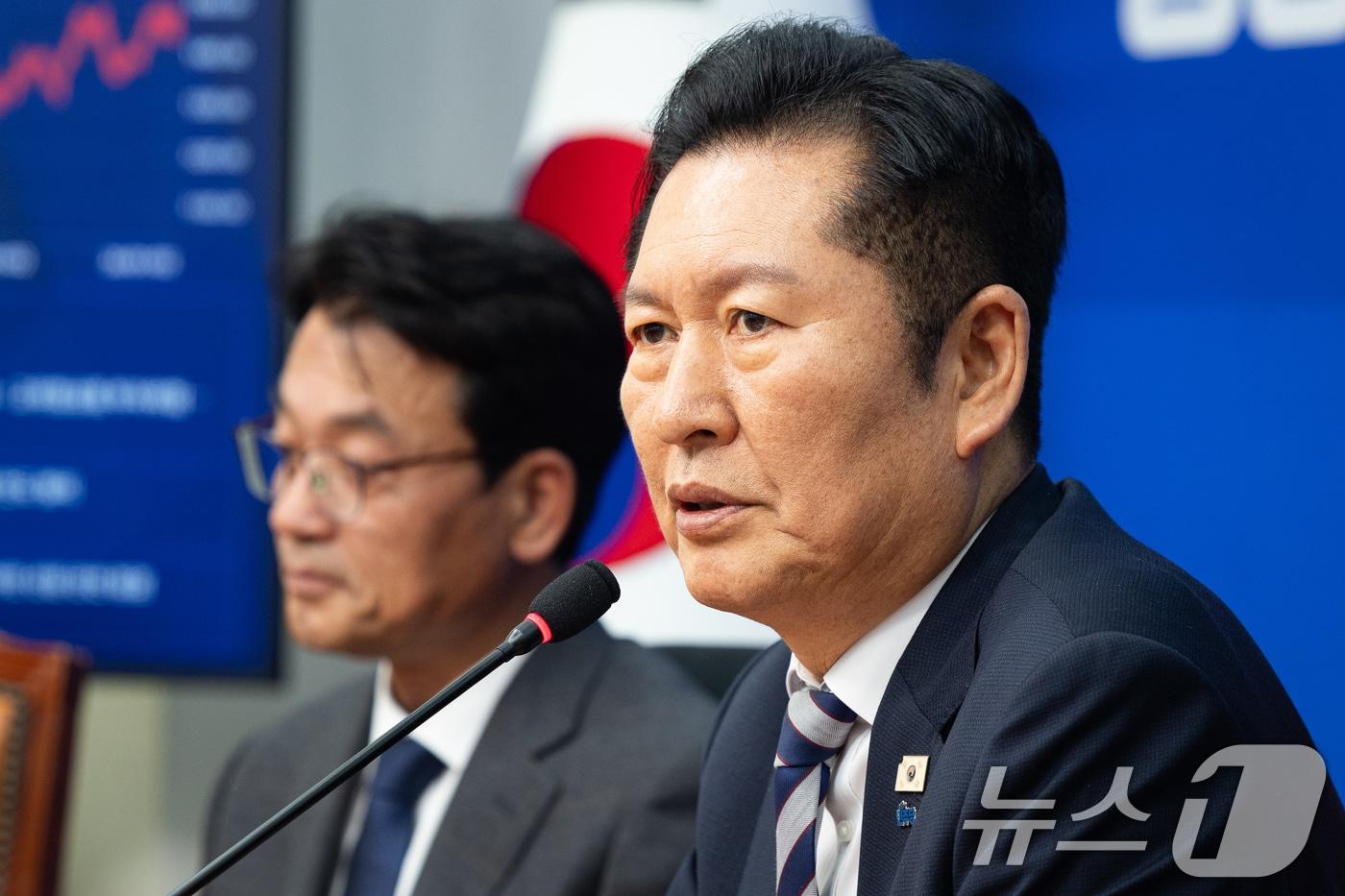 본문 이미지 - 정청래 더불어민주당 대표. ⓒ 뉴스1 유승관 기자