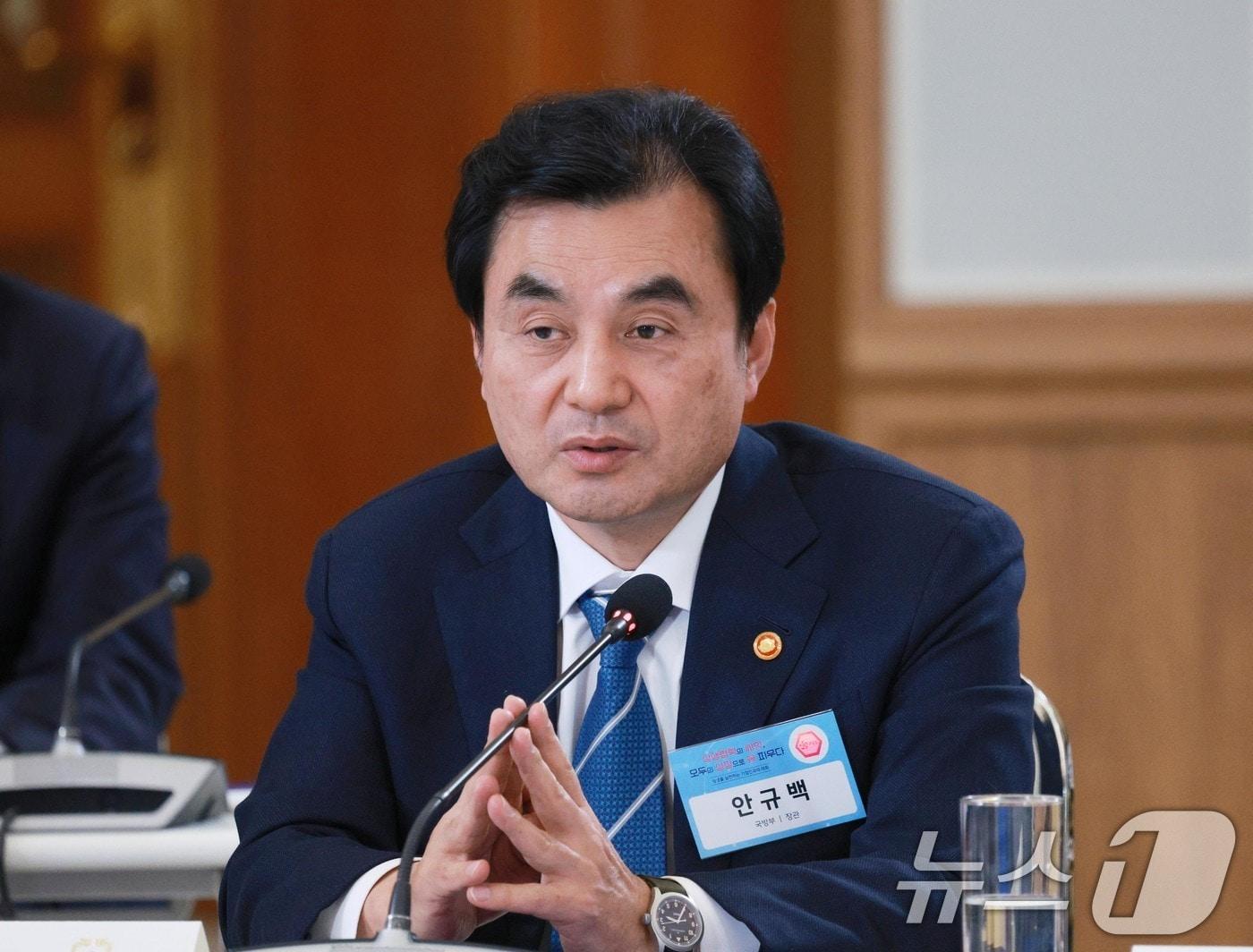 본문 이미지 - 안규백 국방부 장관. ⓒ 뉴스1 허경 기자