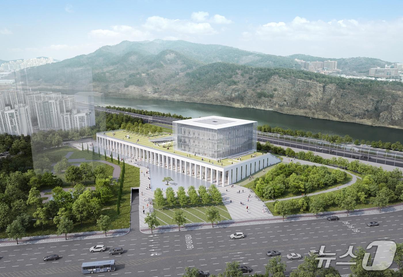 본문 이미지 - 대구 달성군 '다사 복합커뮤니티센터' 설계공모 당선작 조감도. (대구 달성군 제공. 재판매 및 DB금지)