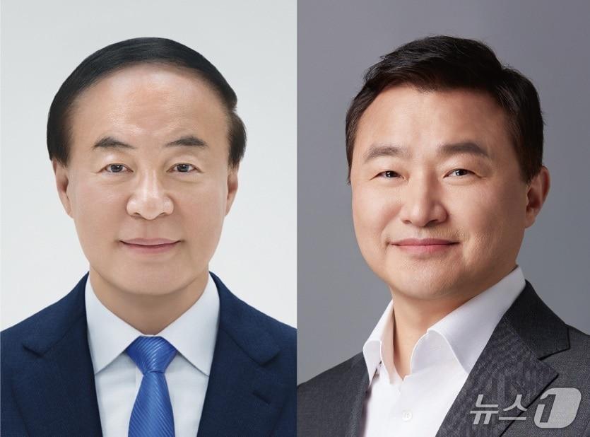 본문 이미지 - 삼성전자 전영현 디바이스솔루션(DS) 부문장(부회장)과 노태문 디바이스경험(DX) 부문장 사장/뉴스1 자료사진