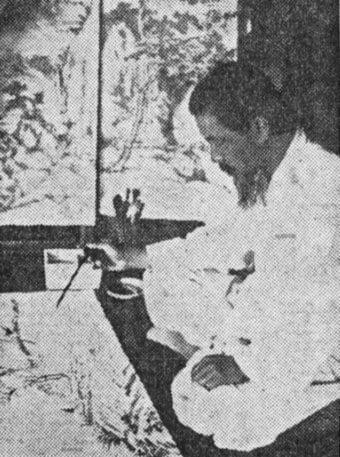 본문 이미지 - 고희동 화백. (출처: 동아일보, 1940, Public domain, via Wikimedia Commons)