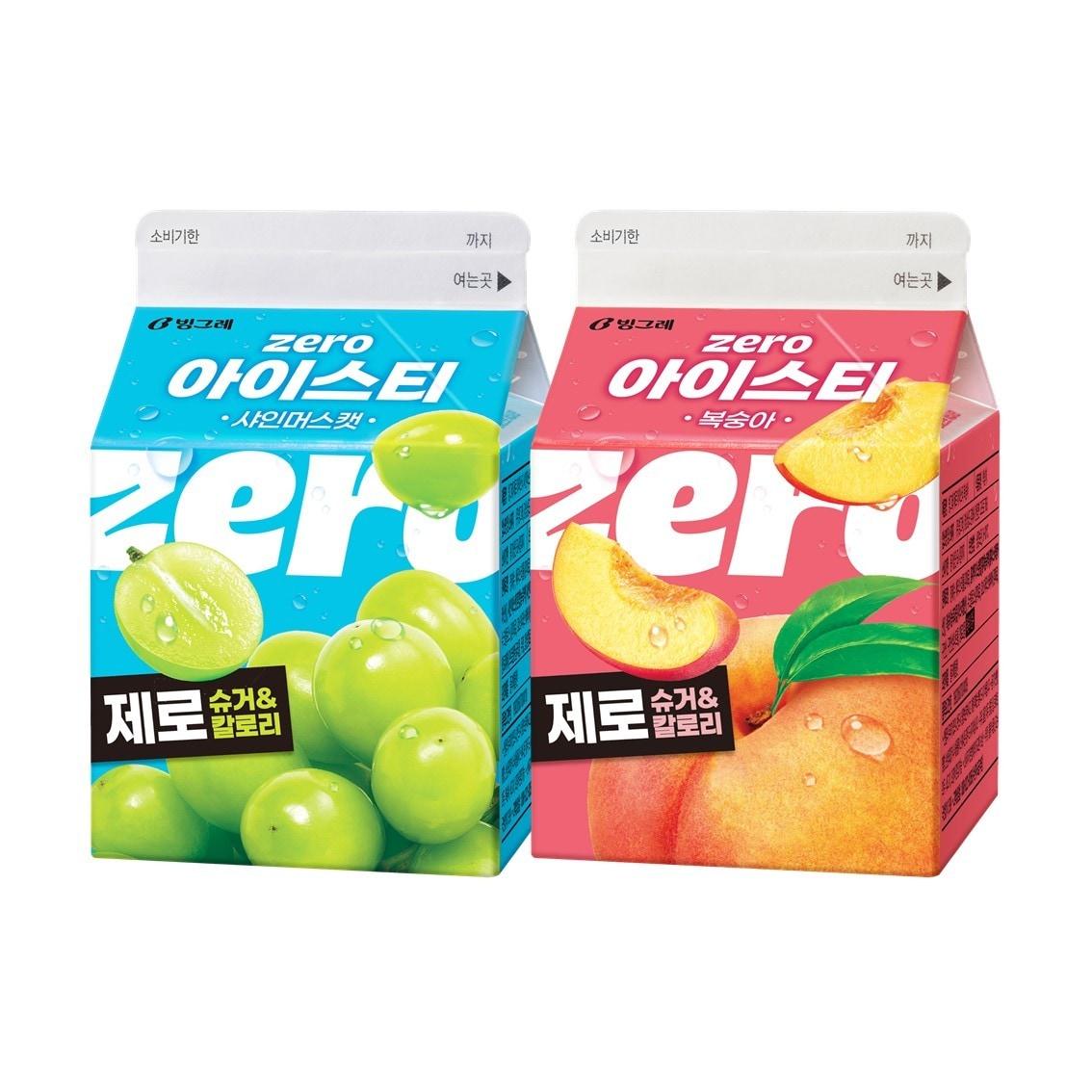 본문 이미지 - 제로슈거·제로칼로리 신제품 '빙그레 제로 아이스티' 2종.(빙그레 제공)