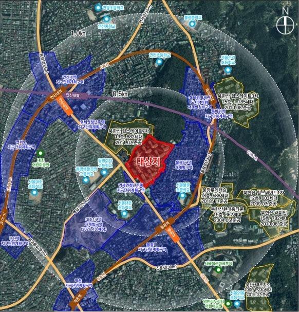본문 이미지 - 은평구 불광미성아파트 위치도(서울시 제공) 뉴스1ⓒ news1  