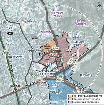 본문 이미지 - 노원구 태릉우성아파트 위치도(서울시 제공) 뉴스1ⓒ news1  
