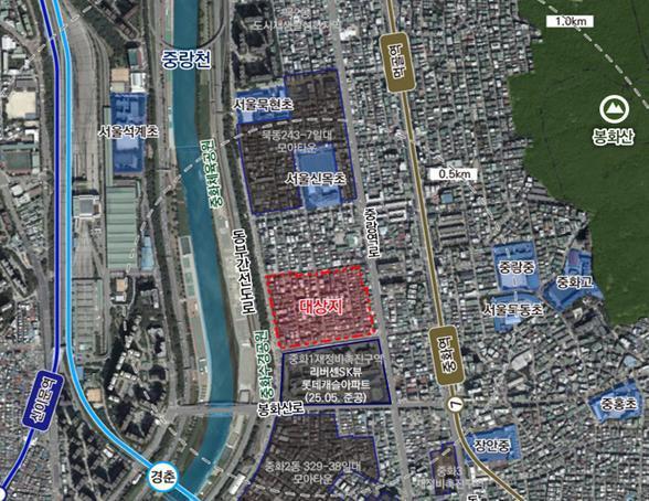 본문 이미지 - 중화2동 309-39 위치도(서울시 제공) 서울시 제공) 뉴스1ⓒ news1   