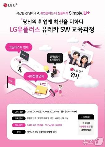 본문 이미지 - 멀티캠퍼스-LG유플러스, 유레카 SW교육과정 4기 모집 포스터.(멀티캠퍼스 제공)