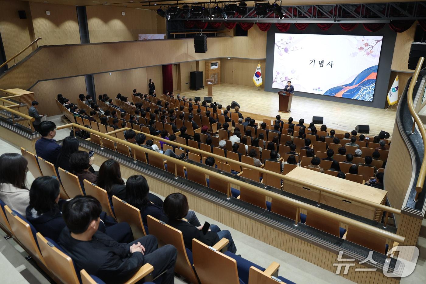 본문 이미지 - 문화홀 개관식(충북도 제공. 재판매 및 DB금지)