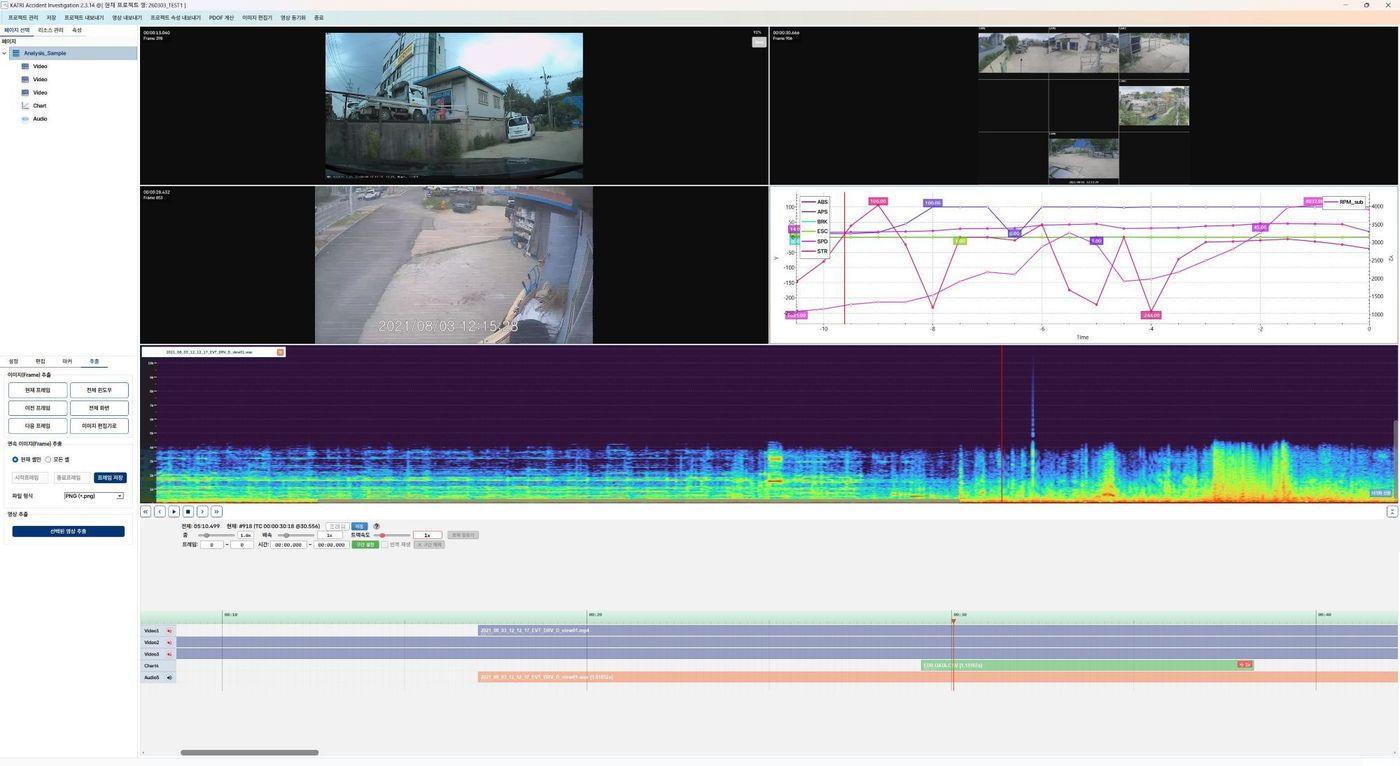 본문 이미지 - 교통안전공단 사고분석프로그램 분석 예시.(한국교통안전공단 제공)뉴스1ⓒ news1