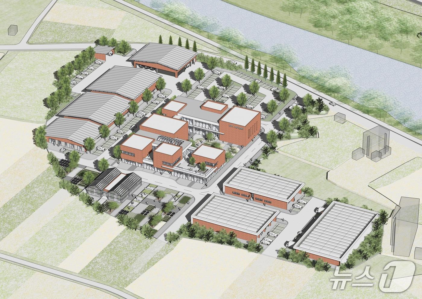 본문 이미지 - 강릉시 농업기술센터 청사 신축 설계공모 당선작 조감도.(강릉시 제공, 재판매 및 DB 금지) 2026.3.13/뉴스1