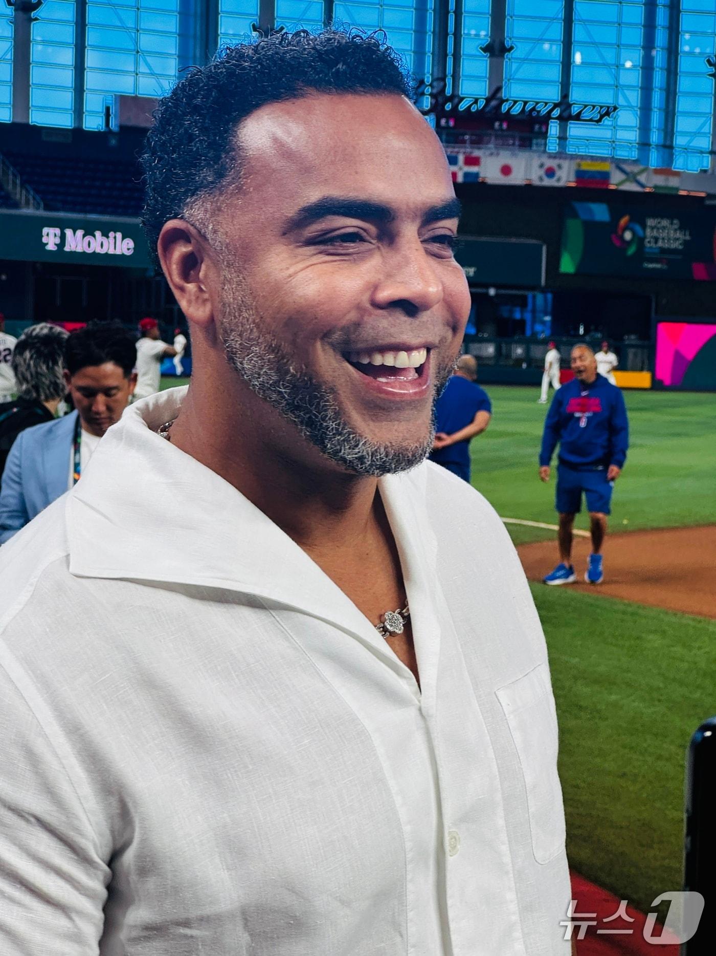 본문 이미지 - 넬슨 크루즈 도미니카공화국 야구 대표팀 단장. 2026.3.13 ⓒ 뉴스1 서장원 기자