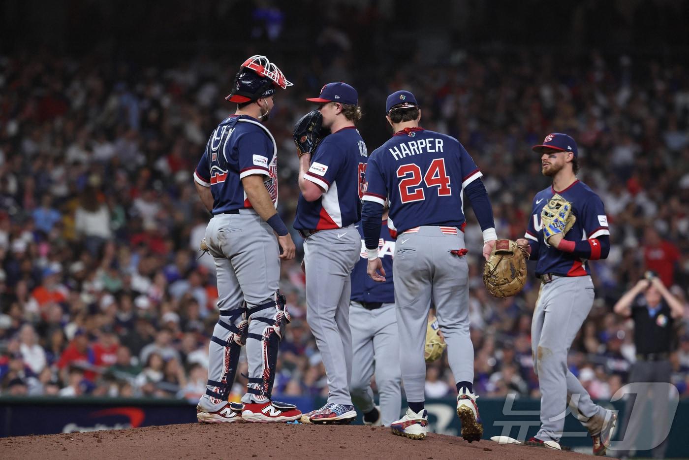 본문 이미지 - 미국 대표팀이 캐나다를 누르고 WBC 4강에 진출했다. ⓒ 로이터=뉴스1