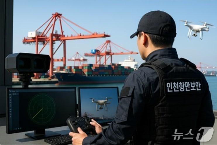 본문 이미지 - 드론 시스템 (인천지방해양수산청 제공.재판매 및 DB금지)