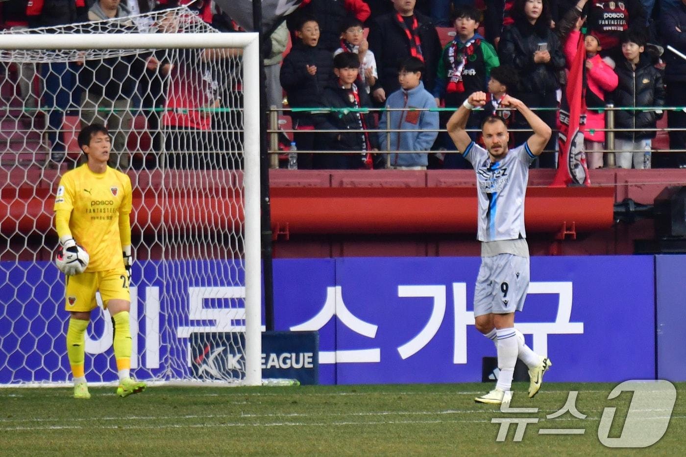 본문 이미지 - 포항 스틸러스 무고사.  ⓒ 뉴스1 최창호 기자