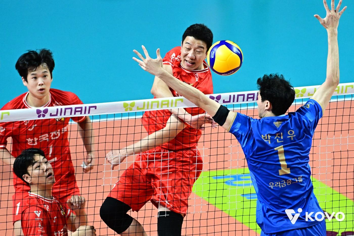 본문 이미지 - V리그 남자부 3위를 달리고 있는 한국전력. (KOVO 제공)