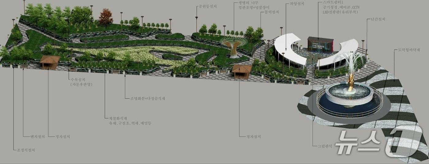 본문 이미지 - 추자 보물섬 웰니스 광장 평면도.(제주시 제공, 재판매 및 DB 금지)