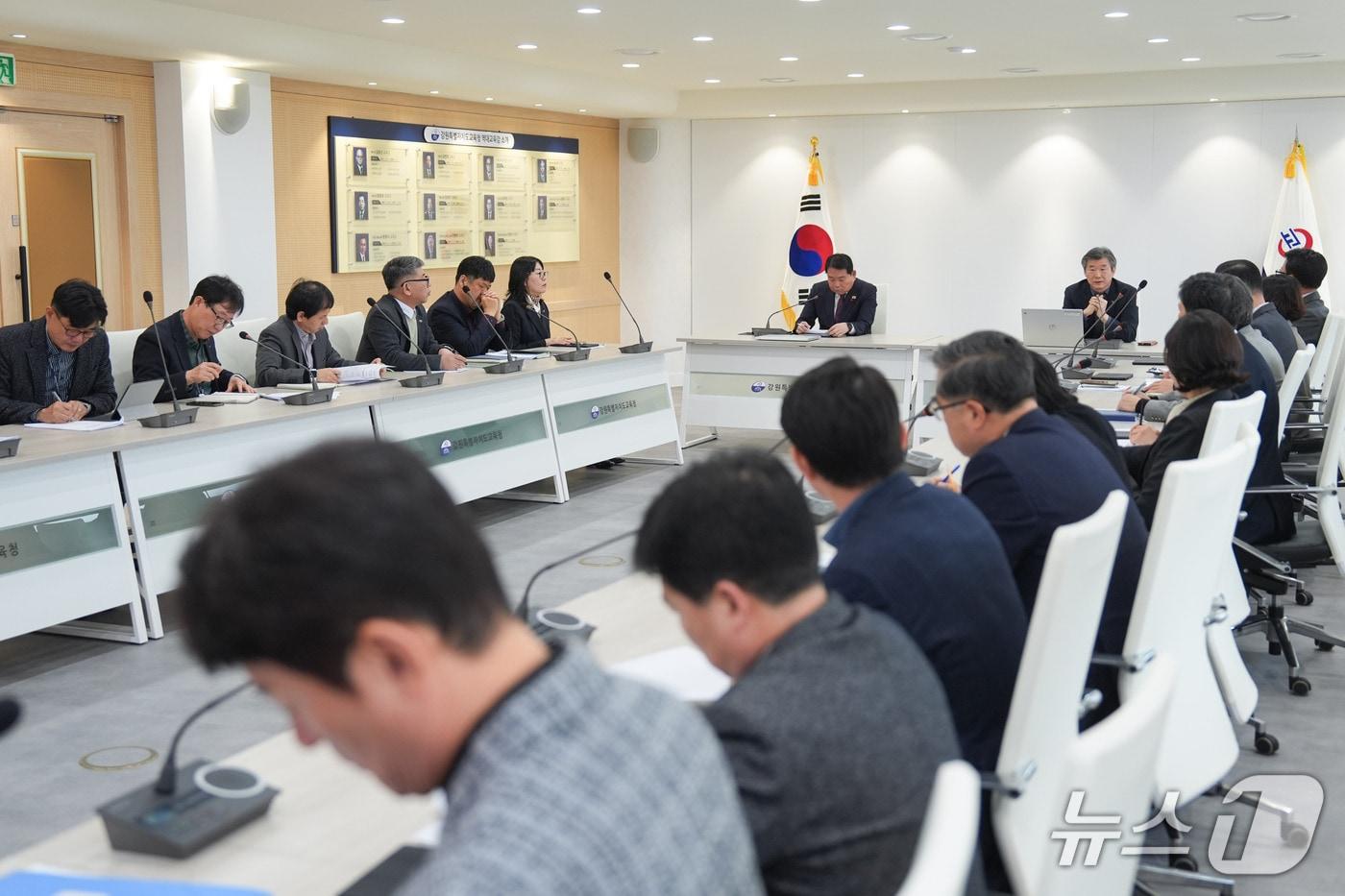 본문 이미지 - 강원특별자치도교육청, 2026년도 반부패·청렴정책 추진계획 회의.(도교육청 제공, 재판매 및 DB금지)