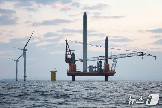 본문 이미지 - 해상풍력 발전 단지 모습.(전남도 제공. 재판매 및 DB금지) /뉴스1 