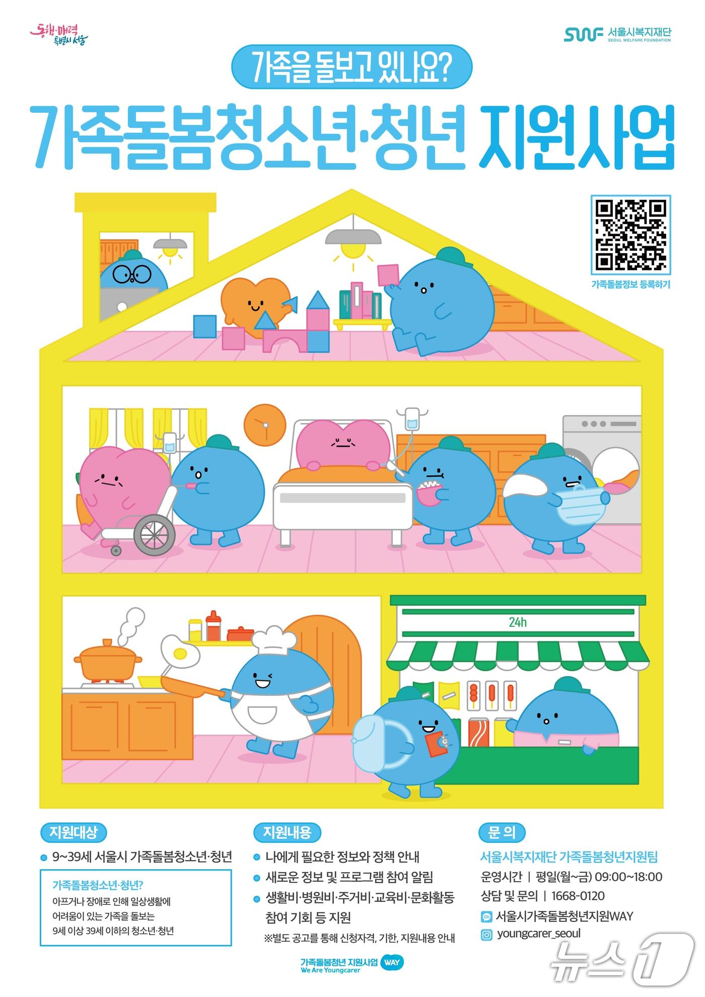 본문 이미지 - 가족돌봄청년지원사업 홍보 포스터.(영등포구 제공)