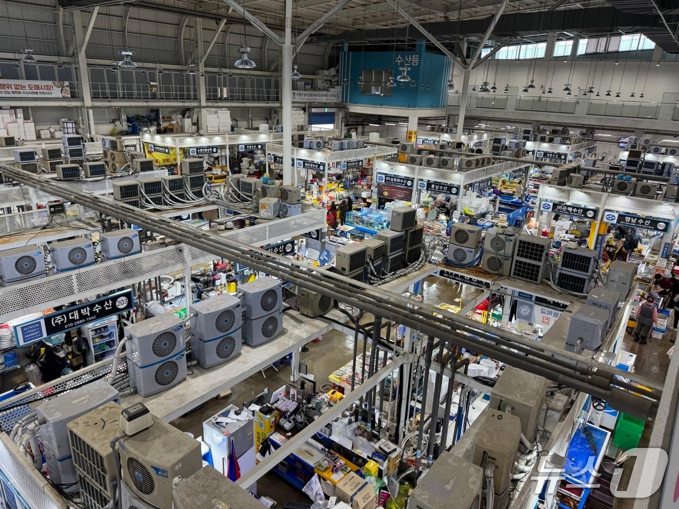 본문 이미지 - 경기 수원시 농수산물도매시장 수산동 전경. (수원시 제공. 재판매 및 DB 금지) 2026.3.16/뉴스1