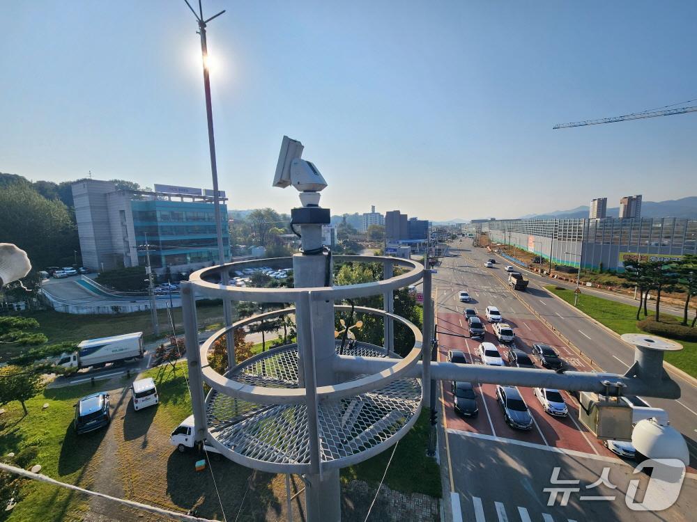 본문 이미지 - 교통상황 감시장치.(청주시 제공. 재판매 및 DB금지)