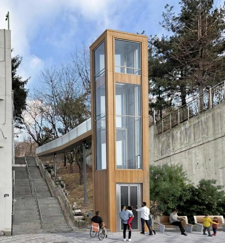 본문 이미지 - 엘리베이터 설치 조감도(성동구 제공)