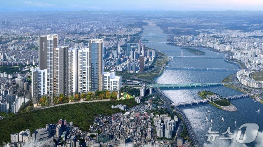 본문 이미지 -  극동강변 재건축 사업 예상 조감도 (극동건설 제공) 