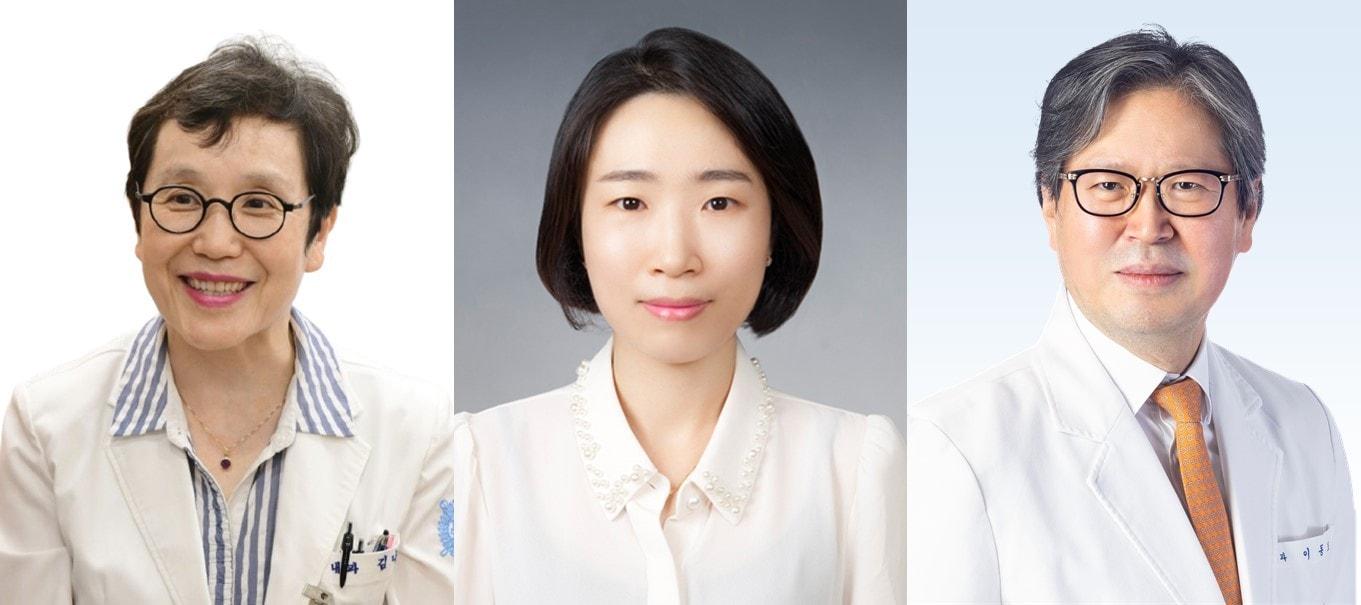 본문 이미지 - 분당서울대병원 소화기내과 김나영 교수(왼쪽부터), 송진희 박사, 이동호 교수.(분당서울대병원 제공)