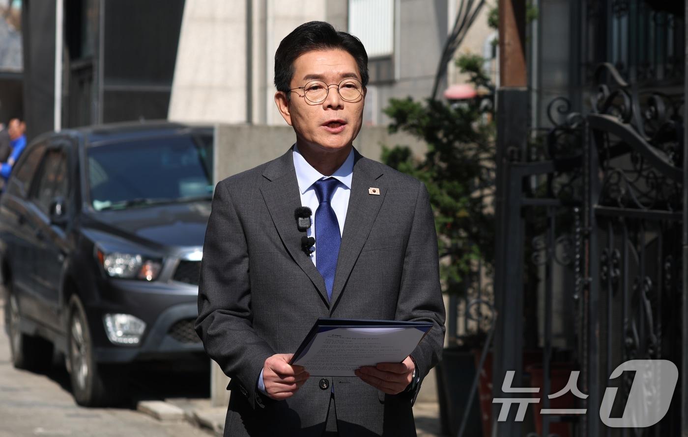 본문 이미지 - 정원오 더불어민주당 서울시장 예비후보. 2026.3.17 ⓒ 뉴스1 김명섭 기자