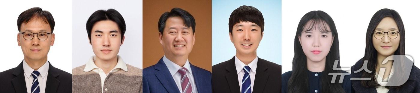 본문 이미지 - (좌측부터) UNIST 김진영교수, 신승재 교수, 김동석 교수, 손중건 박사, 구하은 연구원, 이우진 박사(UNIST 제공. 재판매 및 DB금지)/뉴스1