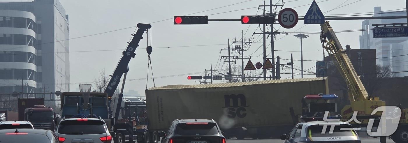 본문 이미지 - 사고현장(독자제공/뉴스1)