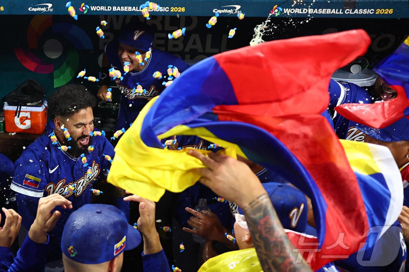 본문 이미지 - 2026 WBC 결승에 오른 베네수엘라. ⓒ AFP=뉴스1
