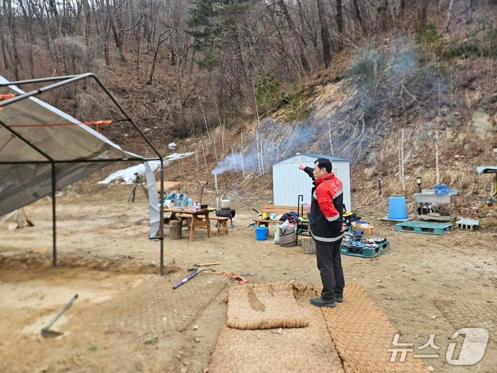 본문 이미지 - 산불계도 현장.(인제군 제공. 재판매 및 DB금지)/뉴스1