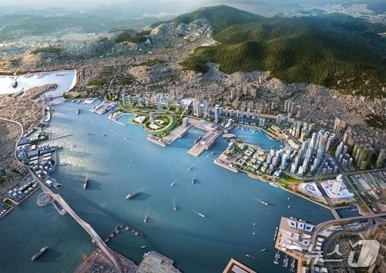 본문 이미지 - 정부 부산지방합동청사가 들어설 부산 북항재개발 1단계 구역 조감도 (부산항만공사 제공. 재판매 및 DB 금지)