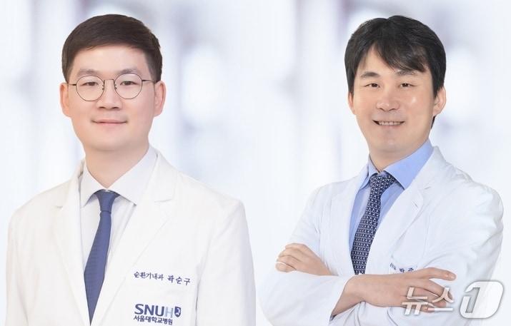 본문 이미지 - 곽순구 서울대병원 순환기내과 교수(왼쪽), 박준빈 교수.(서울대병원 제공)