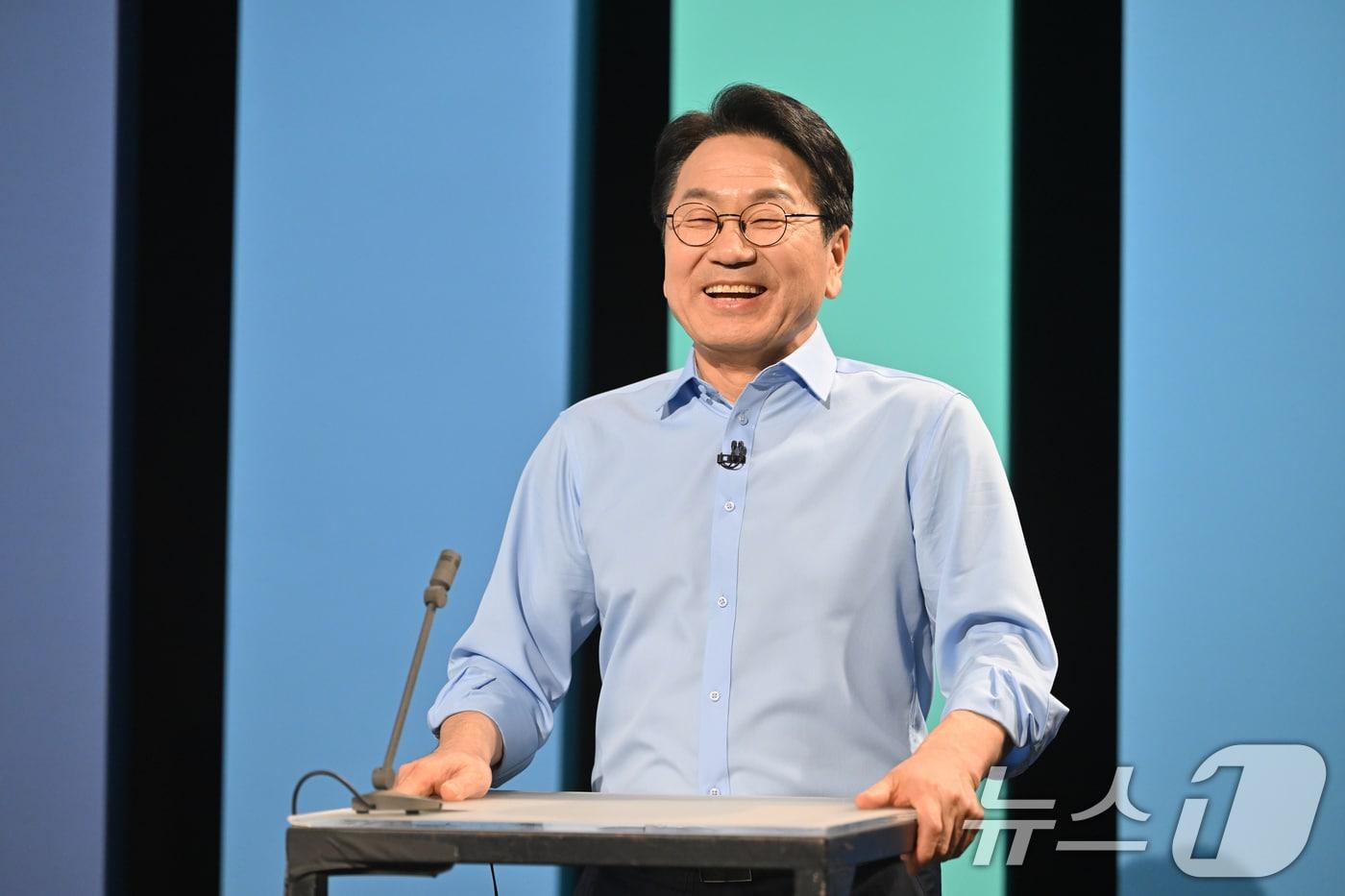 본문 이미지 - 더불어민주당 전남광주통합특별시장 경선 후보인 강기정 광주시장. 2026.3.17 ⓒ 뉴스1 김태성 기자