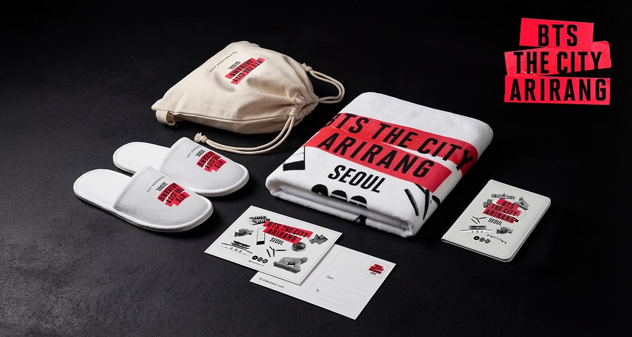 본문 이미지 - 파라다이스시티 방탄소년단 한정판 굿즈 5종(파라다이스 제공) ⓒ 뉴스1 윤슬빈 관광전문기자