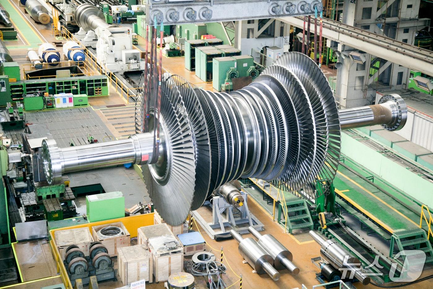 본문 이미지 -  두산에너빌리티가 제작하는 스팀터빈 제품 (사진제공 = 두산에너빌리티)